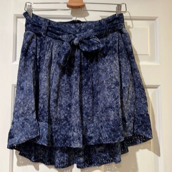 Amadi Dresses & Skirts - Amadi high low eyelet skirt with fabric belt